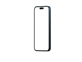 Modern glass smartphone hanging over the table