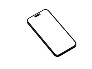 realistic smartphone template mockup for user experience presentation. Stylish concept design for websites, applications and landing pages.