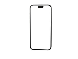 Modern glass smartphone hanging over the table