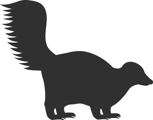 Skunk silhouette icon