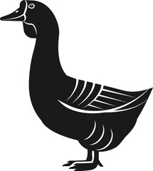 Goose domestic fowl icon