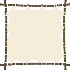 Bamboo frame with canvas