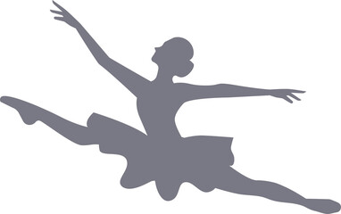 Fototapeta premium Girl Ballet Dancer High Jump