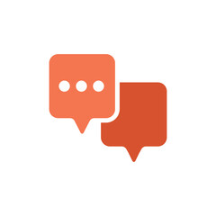 chat icon design vector template
