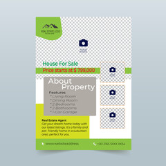 Sale flyer A4 design template