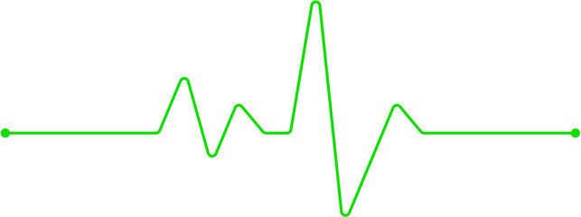 ECG Line Design Element Vector