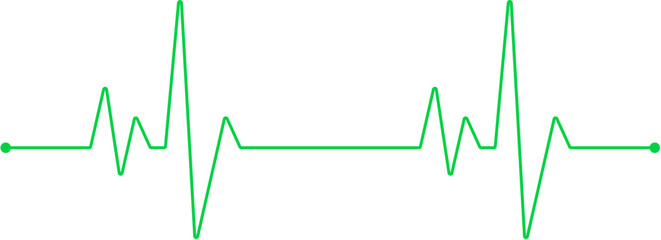 ECG Line Design Element Vector