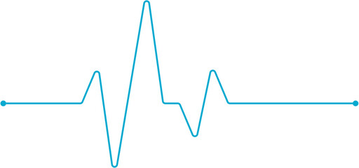ECG Line Design Element Vector