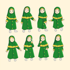 Muslimah Character Cute Design