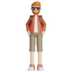 traveler 3d illustration