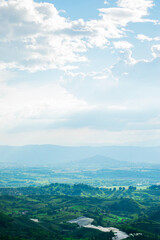 Background image of nature with panoramic view in colombia, Buenavista, Quindio