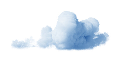 3d render of realistic white cloud isolated on transparent background
