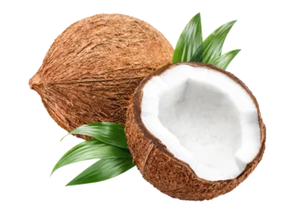 Foto op Plexiglas Delicious coconuts cut out © Yeti Studio