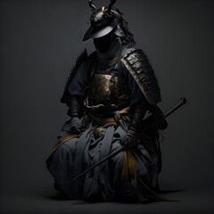 Naklejka premium Samurai