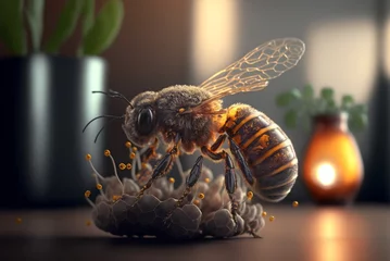 Fotobehang Bee nectar © Anderson