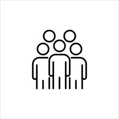 People Icons, Person work group Team Vector. vector illustration on white background