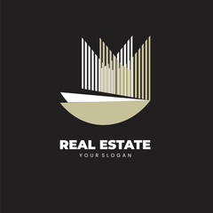 Real estate vector logo template
