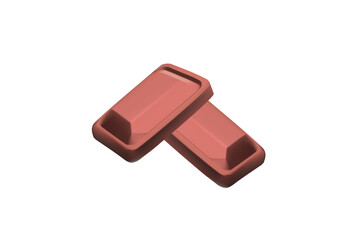 Chocolate. Pieces, shavings, cocoa fruit. 3d realistic vector icon design