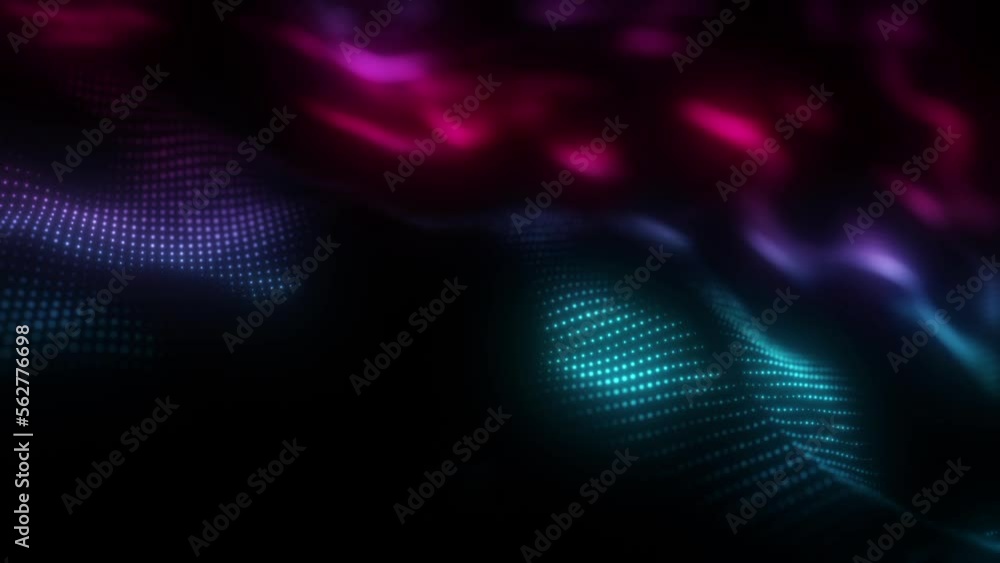 Wall mural elegant gentle bokeh form multi-colored particles in defocus.