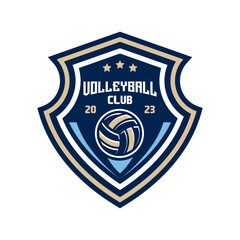 Volleyball logo, emblem collections, designs templates. Set of Volleyball logos
