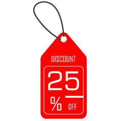 Modern sale tag vector element