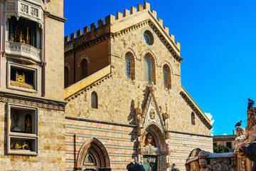 Traditional Cathedral building in Messina, Italy