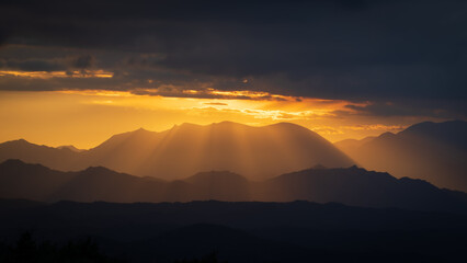 Sunset in Santuri dels Munts, Llu&ccedil;an&egrave;s