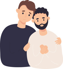 Fototapeta premium lgbt family gay men