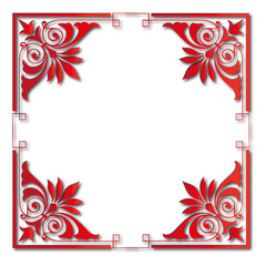 Obraz premium frames in vintage style with elements of ornament, art, pattern, background, texture