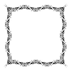 frames in vintage style with elements of ornament, art, pattern, background, texture