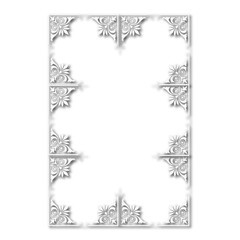 frames in vintage style with elements of ornament, art, pattern, background, texture