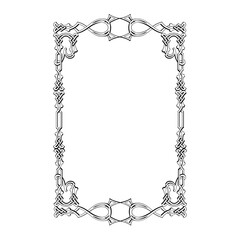 frames in vintage style with elements of ornament, art, pattern, background, texture
