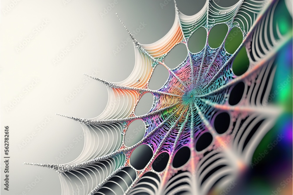 Poster a computer generated image of a spider web