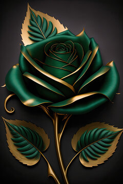 Forest Green Rose