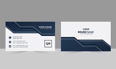 Business Card Template Design - Vector Illustration