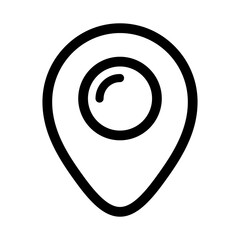 Location pin icon. Map pin place marker symbol. Map marker pointer sign for apps and websites with transparent background PNG