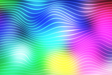 Abstract wave Background Gradient curved luxury vivid blurred colorful texture wallpaper Photo
