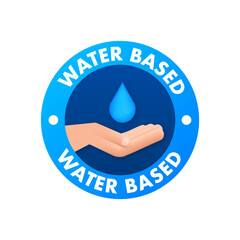 Water based product icon. Vector stock illustration.