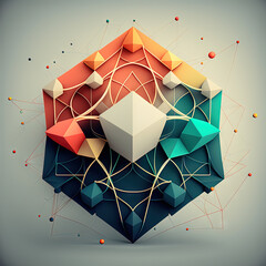 abstract background with triangles