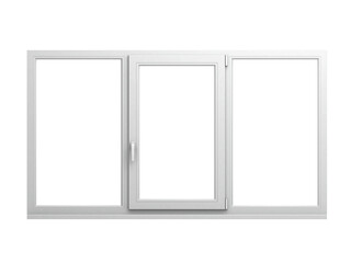 Window on a white background