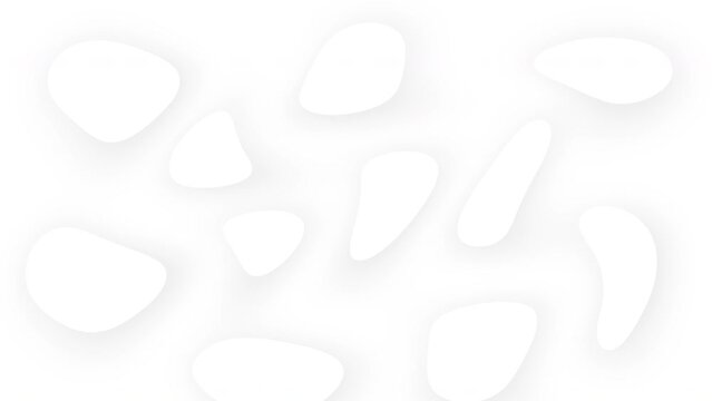 White grey fluid liquid shapes motion graphics abstract background seamless looping animation 4k footage 3840x2160