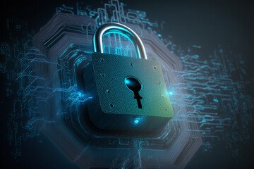 Data security on a circuit using a padlock with a keyhole is a modern, safe technique, Generative AI