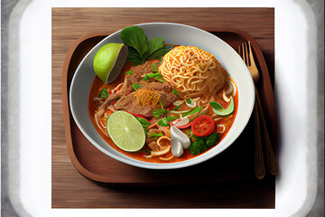 Thai Ba Mee Kiew food