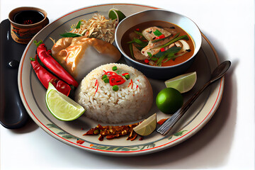 Homemade Thai Gai Yang food