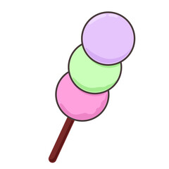 Asian Food Symbol Element Funny Cartoon Icon Asian Sushi Roll Symbol Decoration Element Doodle Cute Bright Happy Icon Silhouette Talisman Icon