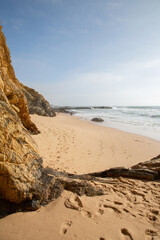 View of  Carreiro da Fazenda Beach, Vila Nova de Milfontes, Portugal