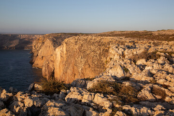 Cliffs at St Vincents Cape; Algarve, Portugal