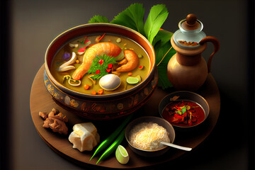 Healthy Thai Kaeng Som food