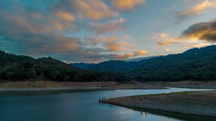 Panoramic View of Stevens Creek Reservoir, Cupertino, CA