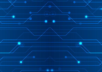Abstract blue technology pattern paper background
